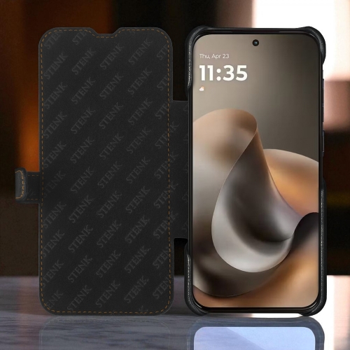 чехол-книжка на Motorola Moto G77 Черный Stenk Premium фото 2