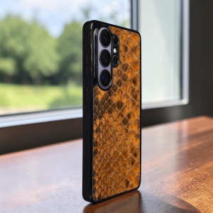 Накладка SkinBacker Mini Python Scales для Samsung Galaxy S26 Ultra Коричневий