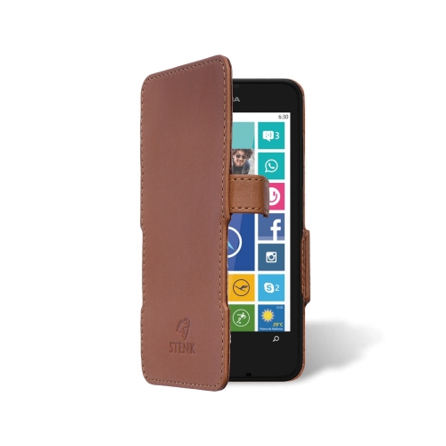 чохол-книжка на Nokia Lumia 630 Світло-коричневий Stenk Сняты с производства фото 2