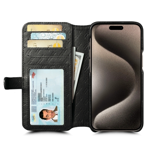 чохол-гаманець на Apple iPhone 15 Pro Max Чорний Stenk Premium Wallet фото 2