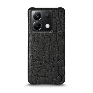 Шкіряна накладка Stenk Reptile Cover для Xiaomi Poco X6 Чорна