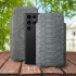 Футляр Stenk Sportage Python для Samsung Galaxy S23 Ultra Серый