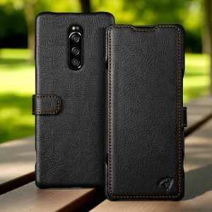 Чехол книжка Stenk Premium для Sony Xperia 1 Чёрный