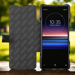 Чехол книжка Stenk Premium для Sony Xperia 1 Чёрный