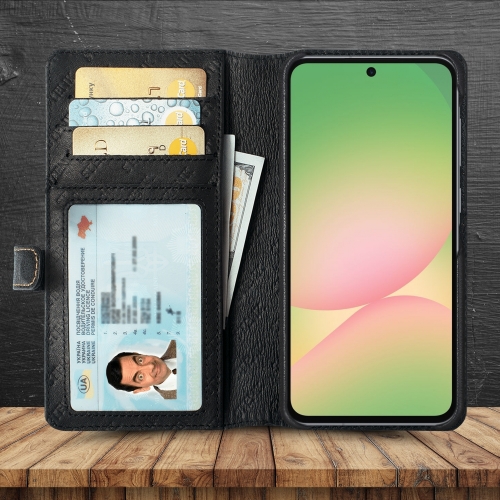 чохол-гаманець на Samsung Galaxy A56 Чорний Stenk Premium Wallet фото 2