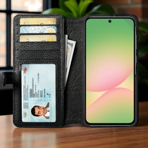 Чехол-портмоне Stenk Premium Wallet для Samsung Galaxy A56 Чёрный