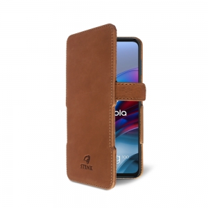 Чохол книжка Stenk Prime для Motorola Moto G100 Camel