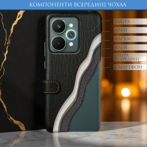 Чехол книжка Stenk Premium для Realme 15 Pro Чёрный