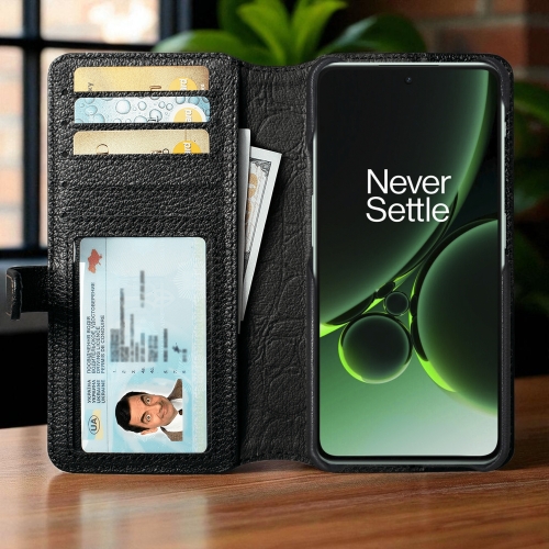 чехол-кошелек на OnePlus Nord 3 Черный Stenk Premium Wallet фото 2