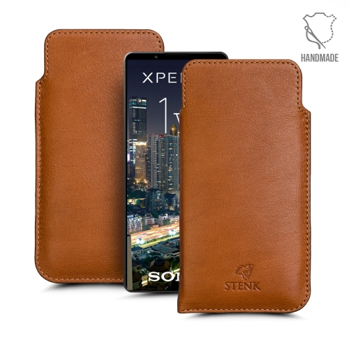 чехлы-футляры на Sony Xperia 1 V Светло-коричневый Stenk Elegance фото 1