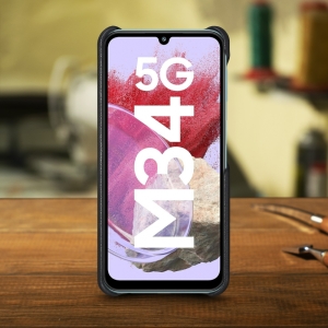 Шкіряна накладка Stenk Cover для Samsung Galaxy M34 5G Чорна