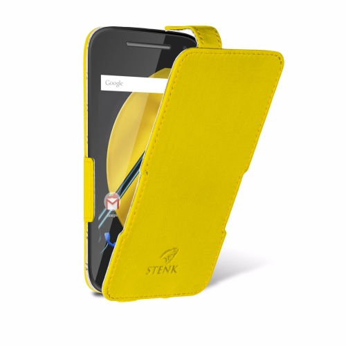 чохол-фліп на Motorola Moto E (2nd Gen) Жовтий Stenk Сняты с производства фото 2