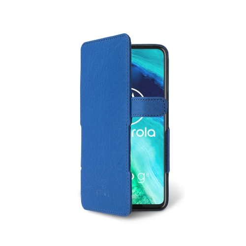 Чехол книжка Stenk Prime для Motorola Moto G8 Ярко-синий