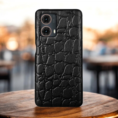 бампер на Motorola Moto G85 Чорний Stenk Reptile фото 1