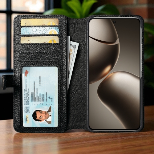 чехол-кошелек на Xiaomi 14T Черный Stenk Premium Wallet фото 2