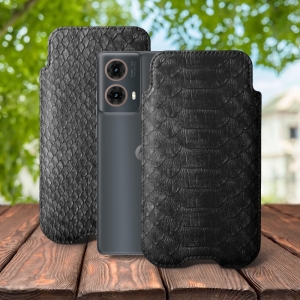Футляр Stenk Sportage Python для Motorola Moto G85 Чёрный
