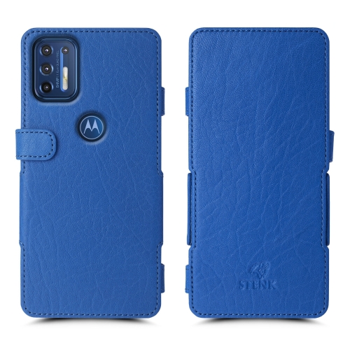 чехол-книжка на Motorola Moto G9 Plus Ярко-синий Stenk Prime фото 1