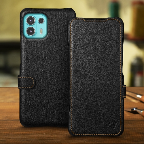 чехол-книжка на Motorola Edge 20 lite Черный Stenk Premium фото 1