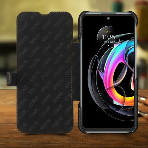 чехол-книжка на Motorola Edge 20 lite Черный Stenk Premium фото 2