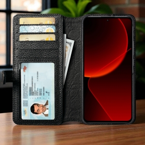 Чехол-портмоне Stenk Premium Wallet для Xiaomi 13T / 13T Pro Чёрный