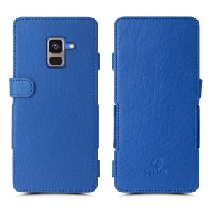 Чохол книжка Stenk Prime для Samsung Galaxy A8 (2018) Яскраво-синій