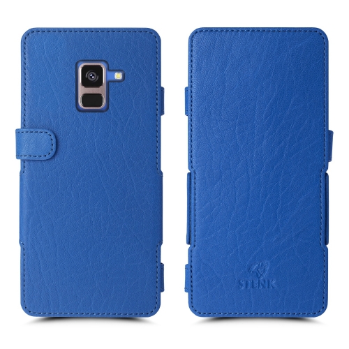чехол-книжка на Samsung Galaxy A8 (2018) Ярко-синий Stenk Prime фото 1