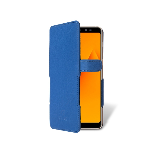 чохол-книжка на Samsung Galaxy A8 (2018) Яскраво-синій Stenk Prime фото 2