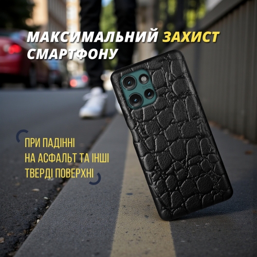 бампер на Motorola Edge 50 Чорний Stenk Reptile фото 4