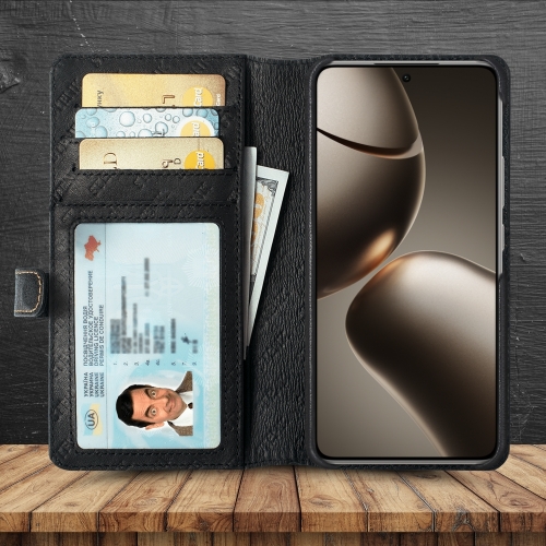 чохол-гаманець на Xiaomi 14T Pro Чорний Stenk Premium Wallet фото 2