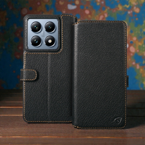 чехол-кошелек на Xiaomi 14T Pro Черный Stenk Premium Wallet фото 1