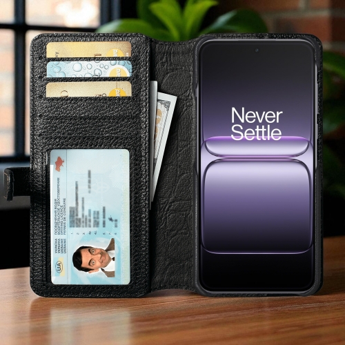 чехол-кошелек на OnePlus Nord 5 Черный Stenk Premium Wallet фото 2