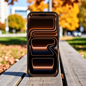 Шкіряна накладка Stenk WoodBacker для Apple iPhone 17 Pro Max Чорна