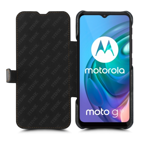 чехол-книжка на Motorola Moto G10 Черный Stenk Premium фото 2