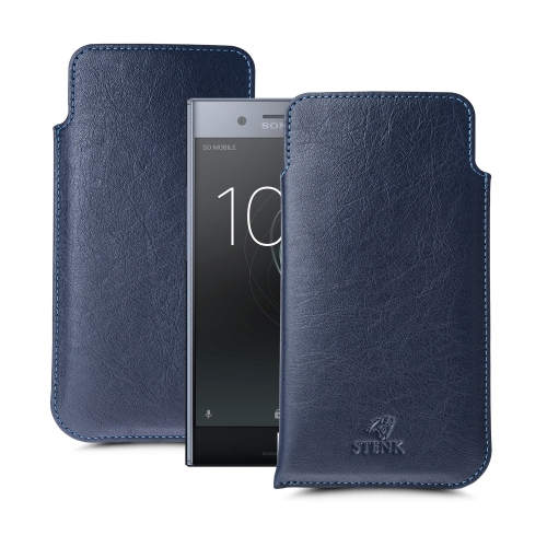 чехлы-футляры на Sony Xperia XZ Premium Синий Stenk Elegance фото 1