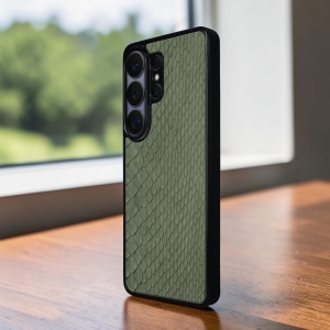 Накладка SkinBacker Mini Python Scales Samsung Galaxy S26 Ultra Оливковий