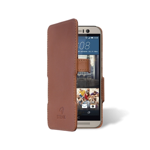 чохол-книжка на HTC One М9 Світло-коричневий Stenk Сняты с производства фото 2