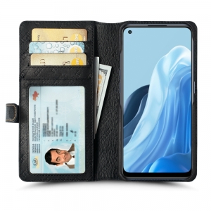 Чохол книжка Stenk Premium Wallet для OPPO Find X5 Lite 5G Чорний