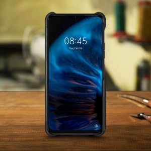 Шкіряна накладка Stenk Cover для TECNO Spark 9 Pro Чорна