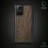 Кожаная накладка Stenk WoodBacker для Xiaomi Redmi Note 12S Чёрная