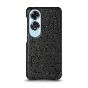 Шкіряна накладка Stenk Reptile Cover для OPPO A60 Чорний