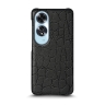 Кожаная накладка Stenk Reptile Cover для OPPO A60 Черный