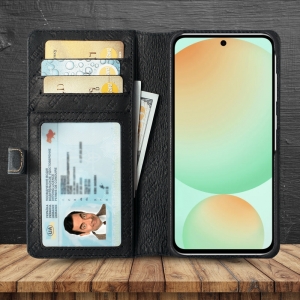 Чохол-портмоне Stenk Premium Wallet для Samsung Galaxy S24 FE Чорний