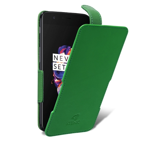 чохол-фліп на OnePlus 5 Зелений Stenk Prime фото 2