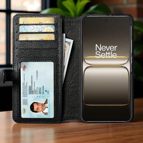 чехол-кошелек на OnePlus Nord CE5 Черный Stenk Premium Wallet фото 2