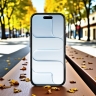 Кожаная накладка Stenk ExBacker Python Scales для Apple iPhone 17 Air Черный
