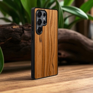 Накладка SkinBacker Wood для Samsung Galaxy S25 Ultra Римская оливка