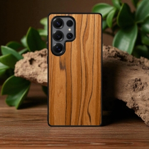 Накладка SkinBacker Wood для Samsung Galaxy S25 Ultra Римская оливка