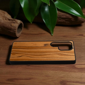 Накладка SkinBacker Wood для Samsung Galaxy S25 Ultra Римская оливка