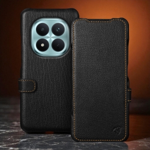 Чехол книжка Stenk Premium для Xiaomi Poco M8 Pro Чёрный