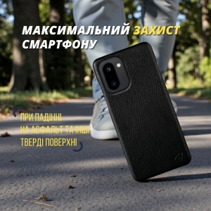 Кожаная накладка Stenk Cover для OnePlus 15R Черный
